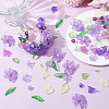 450Pcs 15 Styles Transparent Acrylic Pendants TACR-NB0001-35-4