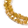 Electroplate Glass Beads Strands EGLA-B009-05A-03-2