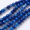 Natural Agate Beads Strands G-G754-07-6mm-1