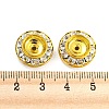 Brass Rhinestone Beads RB-F035-02G-3