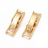 Eco-Friendly Brass Watch Band Clasps KK-M225-29G-1