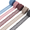 ARRICRAFT 5 Colors Polyester Rolls Lace Trim OCOR-AR0001-14-1