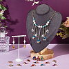 80Pcs 8 Colors Zinc Alloy with Cubic Zirconia Pendants FIND-UN0016-09-4