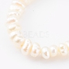 Natural Pearl Beaded Stretch Rings RJEW-JR00330-01-3