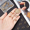 Beebeecraft 30Pcs Brass Clip-on Earring Findings KK-BBC0004-86-3