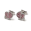Rhinestone Butterfly Stud Earrings with 316 Surgical Stainless Steel Pins EJEW-A081-14P-2