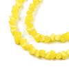 Opaque Solid Color Glass Beads Strands GLAA-N052-01-A05-3