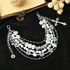 Retro Style Multilayer Acrylic & 304 Stainless Steel Beaded Purse Chains AJEW-FZ00007-6