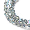 Electroplate Glass Beads Strands EGLA-J026-3mm-F10-2