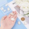 10Pcs 5 Style ABS Plastic Imitation Pearl Pendants FIND-NB0002-48-5