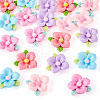 20pcs Opaque Resin Cabochons RESI-TADJ0001-08C-3