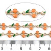 Ion Plating(IP) 304 Stainless Steel Enamel Cherry Link Chains CHS-Z003-01G-01-2