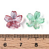 Baking Paint Transparent Glass Bead Caps X-DGLA-N014-06-3