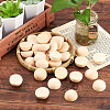 Unfinished Natural Wood Cabochons WOOD-GF0001-13D-5