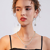 40Pcs Alloy Rhinestone Pendants ALRI-DC0001-06-7