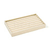 6-Slot Rectangle Velvet Wedding Ring Storage Display Trays AJEW-WH0471-129B-01-2