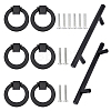 8Sets Zinc Alloy & Stainless Steel Drawer Knobs FIND-AR0001-45EB-1