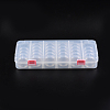 Plastic Bead Storage Containers with Lids and 30PCS Mini Storage Jars C020Y-2
