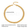 10MM 304 Stainless Steel Cuban Link Chain Necklaces UM6262-1-1