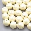 Spray Painted Style Acrylic Beads MACR-T010-10mm-07-1