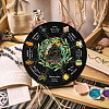 Artsy Woodsy Wheel of the Year Wood Witch Calendar Hanging Wall Decorations HJEW-WH0027-025-2