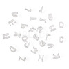 6Pcs 925 Sterling Silver Hollow Initial Beads STER-TA0001-53Z-3