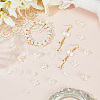 600Pcs 10 Styles ABS Plastic Imitation Pearl & Acrylic Bead Caps OACR-SC0002-36-3
