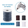 Yilisi 4 Rolls 4 Colors Waxed Cotton Thread Cords YC-YS0001-01-10