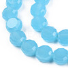 Transparent Imitation Jade Glass Beads Strands GLAA-N052-05B-B01-3
