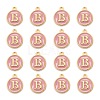 Golden Plated Alloy Enamel Charms ENAM-S118-07B-2