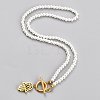 304 Stainless Steel Pendant Necklaces NJEW-B0001-07G-1