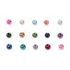 15 Colors Glass Pearl Beads HY-JP0004-6mm-01-2