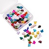 96Pcs 16 Colors Transparent Glass Beads GLAA-SZ0001-36-7