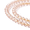 Transparent Glass Beads Strands GLAA-C019-01B-12-3