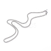 Non-Tarnish 304 Stainless Steel Diamond Cut Cuban Link Chain Necklaces NJEW-JN03368-03-1