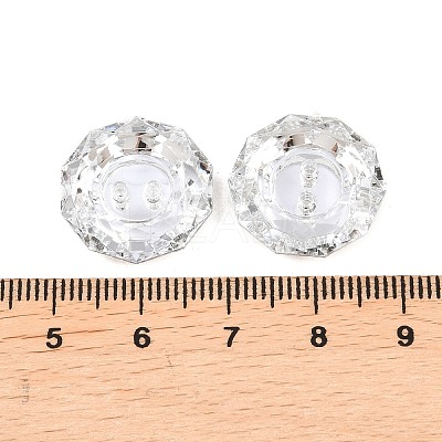 Acrylic Rhinestone Buttons BUTT-J003-01-1
