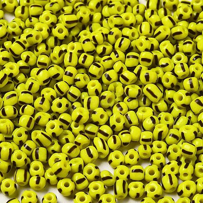 6/0 Opaque Colours Seep Glass Seed Beads SEED-F003-04A-05-1