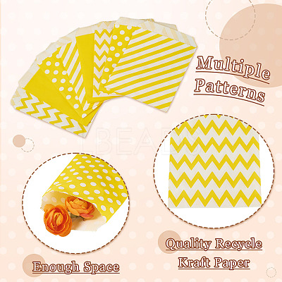 40Pcs 4 Styles Kraft Paper Bags CARB-TA0001-13A-1