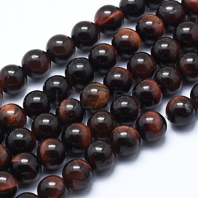 Natural Tiger Eye Bead Strands G-P370-04-8mm-1