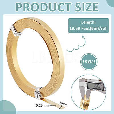 Flat Brass Wire CWIR-WH0012-07D-03-1