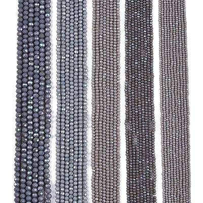 Electroplate Opaque Solid Color Glass Beads Strands LS-EGLA-A044-P3mm-L10-1
