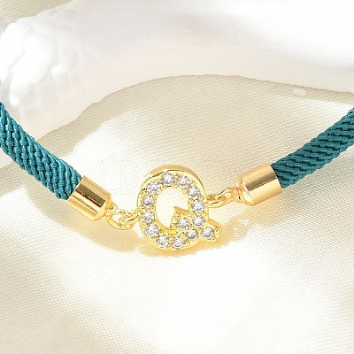 Adjustable Nylon Cord Bracelets X-BJEW-C096-01G-17-1