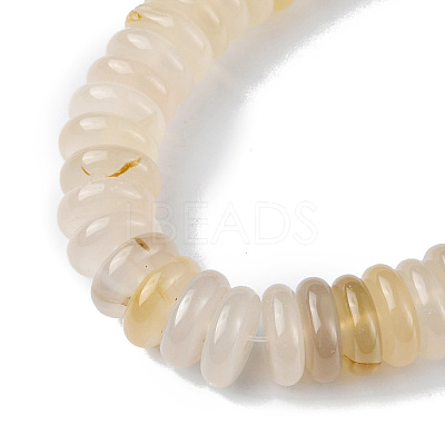 Natural White Agate Beads Strands G-F743-06I-1
