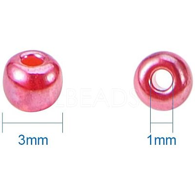 8/0 Round Glass Seed Beads SEED-PH0006-3mm-05-1