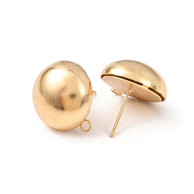 Brass Stud Earring Findings KK-G604-01G-08-1