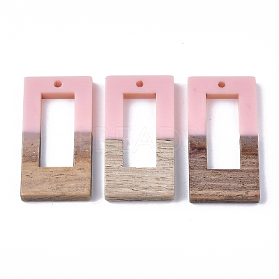 Resin & Walnut Wood Pendants RESI-S358-26D-1