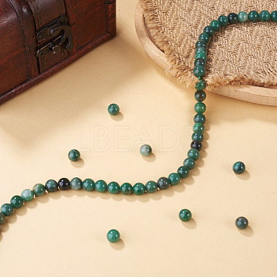 1Strand Natural African Jade Beads Strands G-TA0003-50B-1