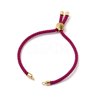 Half Finished Twisted Milan Rope Slider Bracelets FIND-G032-01G-11-1