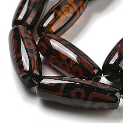 Tibetan Style dZi Beads Strands G-P526-C02-1