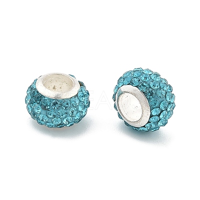 Rondelle Polymer Clay European Beads FIND-U001-01F-1